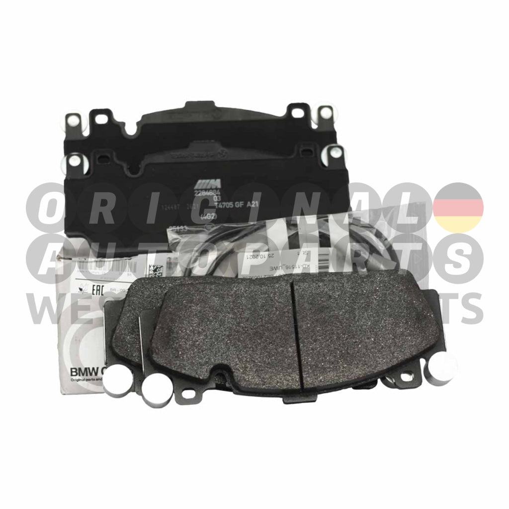 Genuine BMW M Brake Pads Set front with Sensor M5 F10 M6 F06 F12 F13 34112284869 34356791958