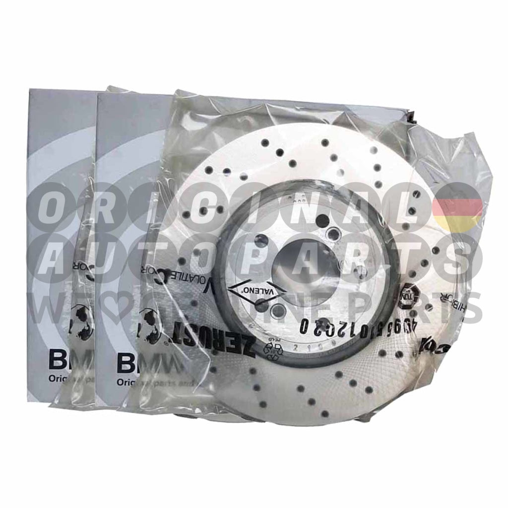 Genuine BMW M Brake Discs Rotors Set rear 350x24mm 1' E82 M Coupe 3' M3 E90 E92 E93