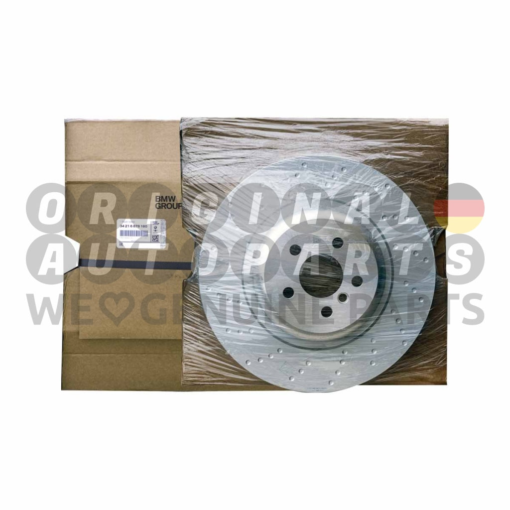 Genuine BMW M Performance Brake Disc Rotor rear left 370x24mm 5' G30 G31 6' G32 7' G11 G12 34216878179