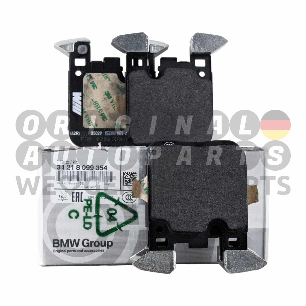 Genuine BMW Brake Pads Set rear M2 F87 M3 F80 M4 F82 F83 34218099354