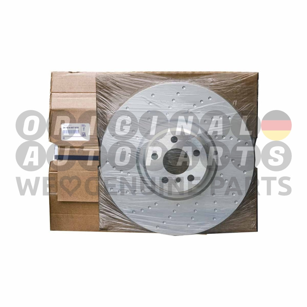 Genuine BMW M Performance Brake Disc Rotor front left 395x36mm 5' G30 G31 6' G32 7' G11 G12 34106887657