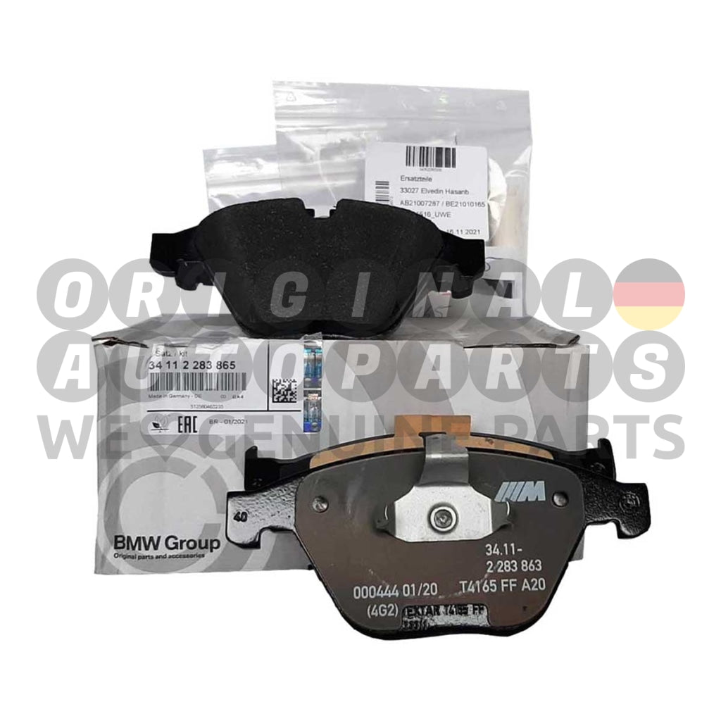 Genuine BMW Brake Pads + Sensors front left+right 1' E82 M Coupe 3' M3 E90 E92 E93 34112283865 34352283405 34352283335