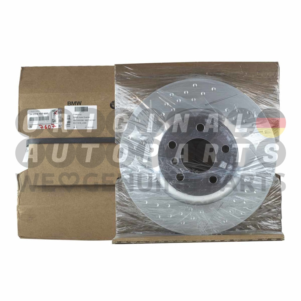 Genuine BMW M Performance Brake Disc Rotor rear 345x24mm 1' F20 F21 2' F22 F23 34206797598