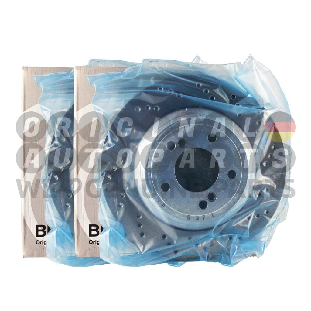 Genuine BMW Brake Discs Rotors Set Rear 328x20mm M3 E46 + CSL 34212282303 34212282304