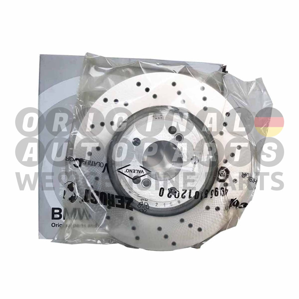 Genuine BMW M Brake Disc Rotor rear left 1' E82 M Coupe 3' M3 E90 E92 E93 34212283803