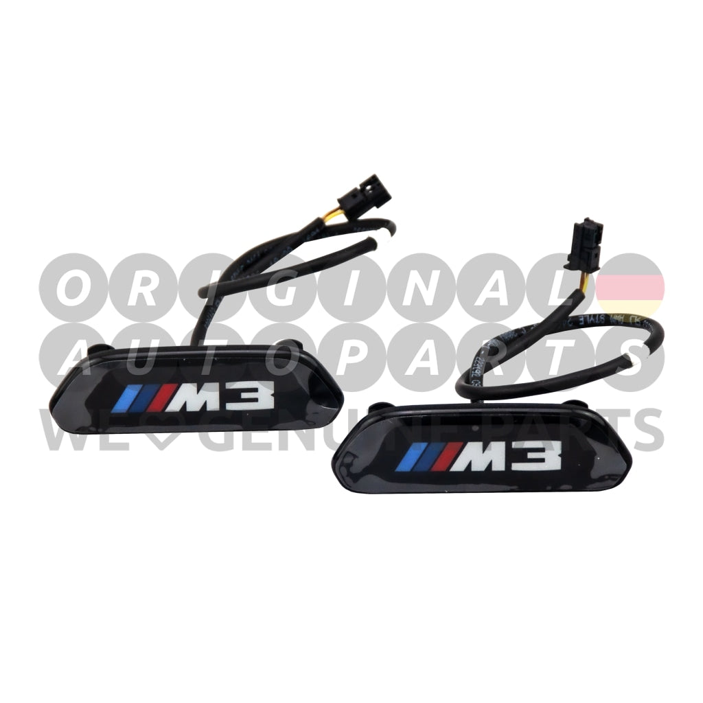Genuine BMW Illuminated Seat LCI Emblem Set M3 F80 52108089597 NEW CODE: 52109503038