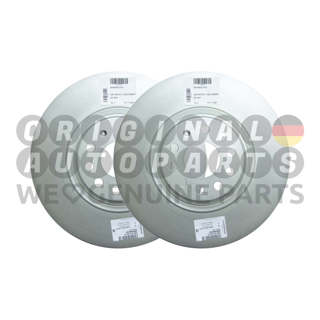 Originele VW Audi REMSCHIJVEN SET voor 340x30mm Arteon Golf 7 VII Golf 8 VIII Passat B7 3C B8 3G CC Tiguan AD1 BW2 A3 8V 8Y SQ2 Q3 F3 Seat Cupra Ateca Formentor Leon Tarraco Skoda Kodiaq Octavia 5E Superb II 3T III 3V 5Q0615301G