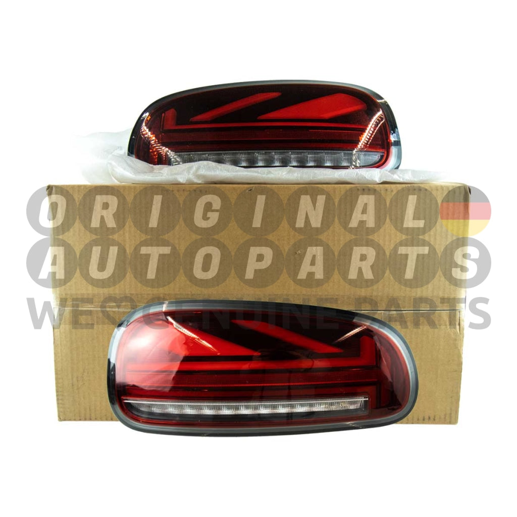 Genuine MINI F54 Clubman Union Jack LED Tail Rear Lights Set Piano Black Edition 63217487793 63217487794